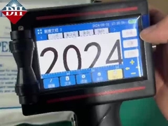 4.3 इंच टच स्क्रीन और त्वरित सुखाने कारतूस के साथ पोर्टेबल हैंडहेल्ड इंकजेट प्रिंटर